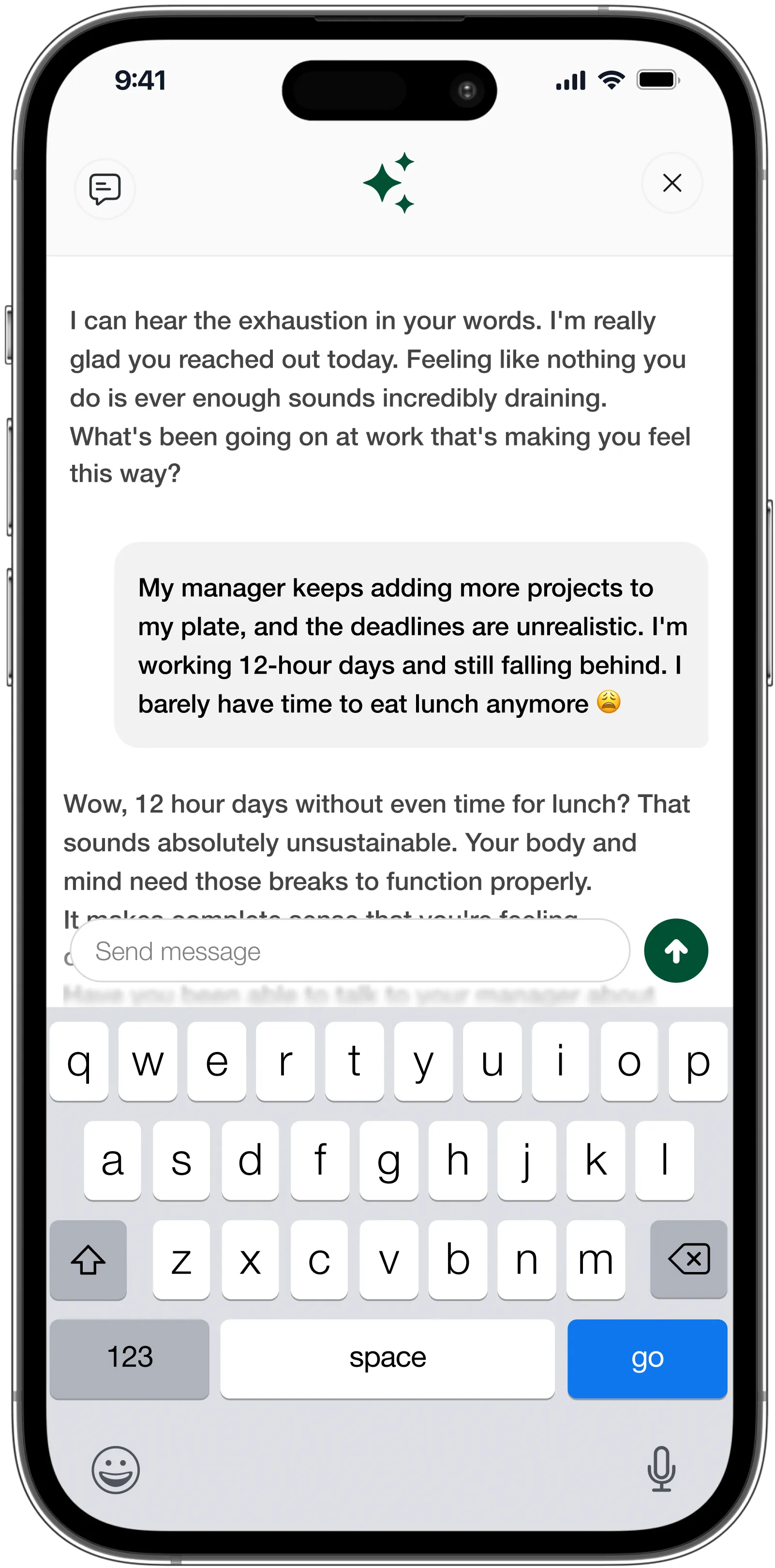 AI Therapy App Mockup